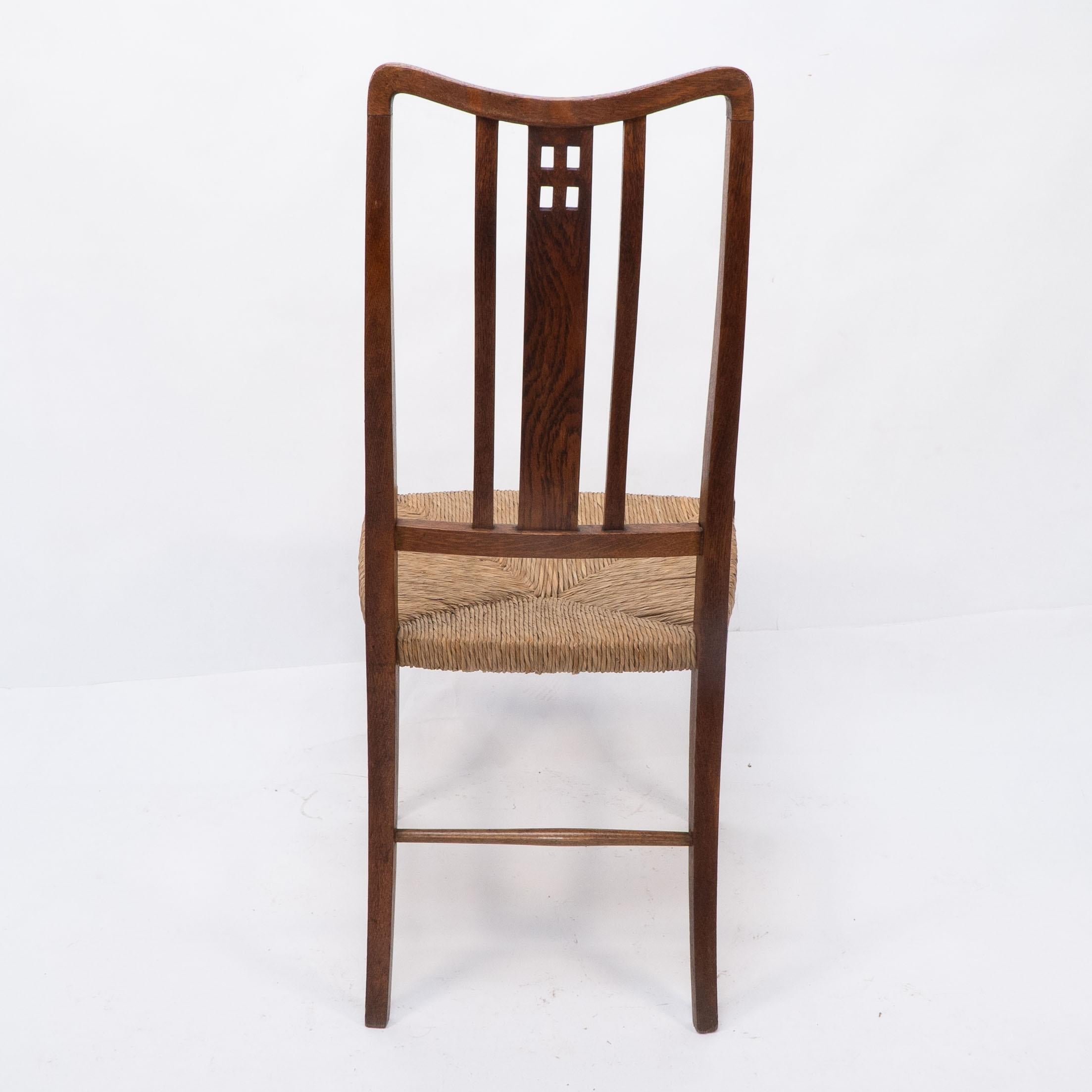 Wylie et Lochhead (atribué). Paire de chaises d'appoint ou de chambre à coucher en jonc en vente 8