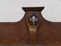 Wylie & Lochhead, Arts & Crafts Voysey Style Bookcase with Pewter & Ebony Inlays