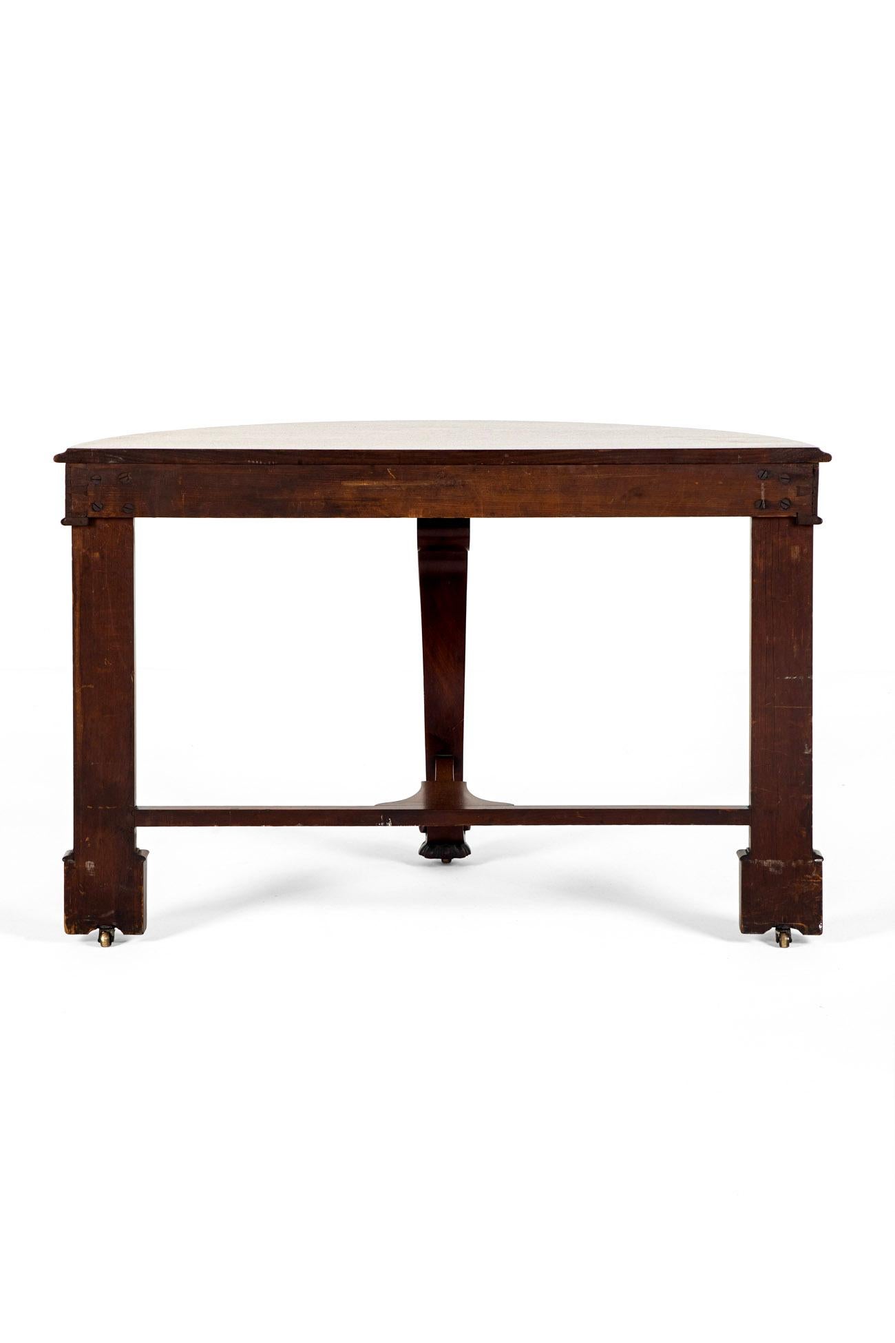Hand-Carved Wylie & Lochhead Console Table For Sale