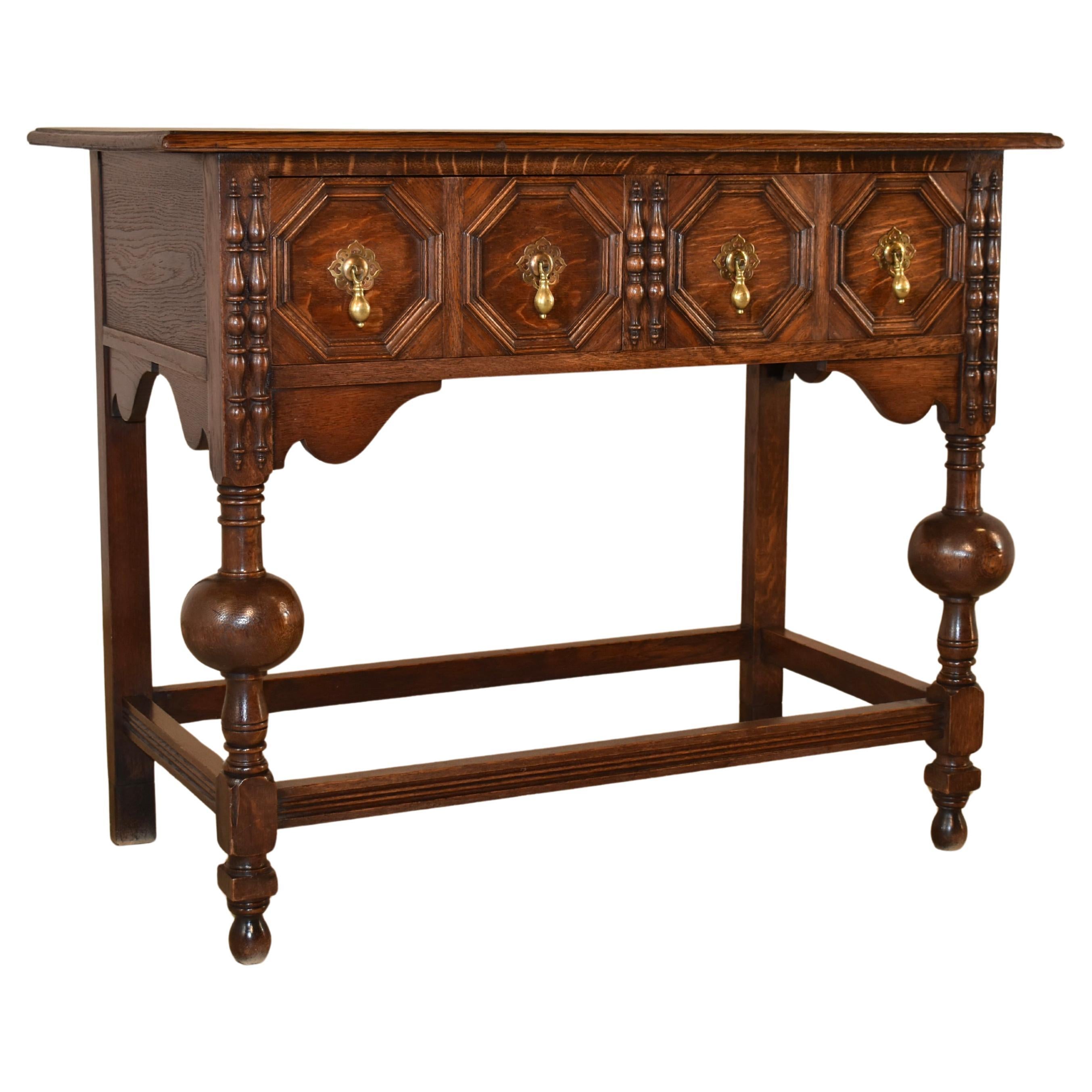 Wylie & Lochhead Server geometrico edoardiano in Oak in vendita