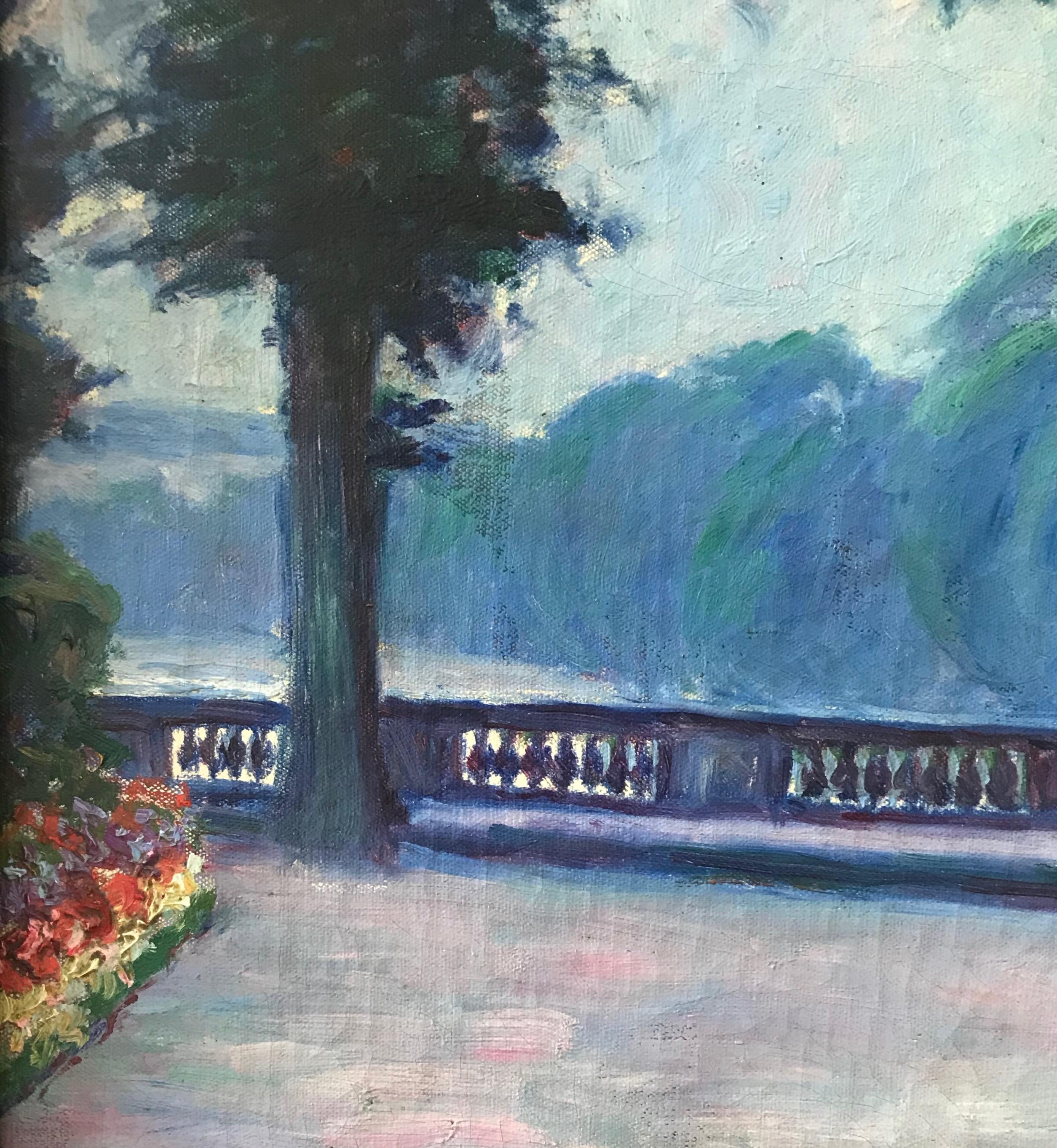  Wynford Dewhurst, impressionistische Ansicht von Versailles, Frankreich im Angebot 9