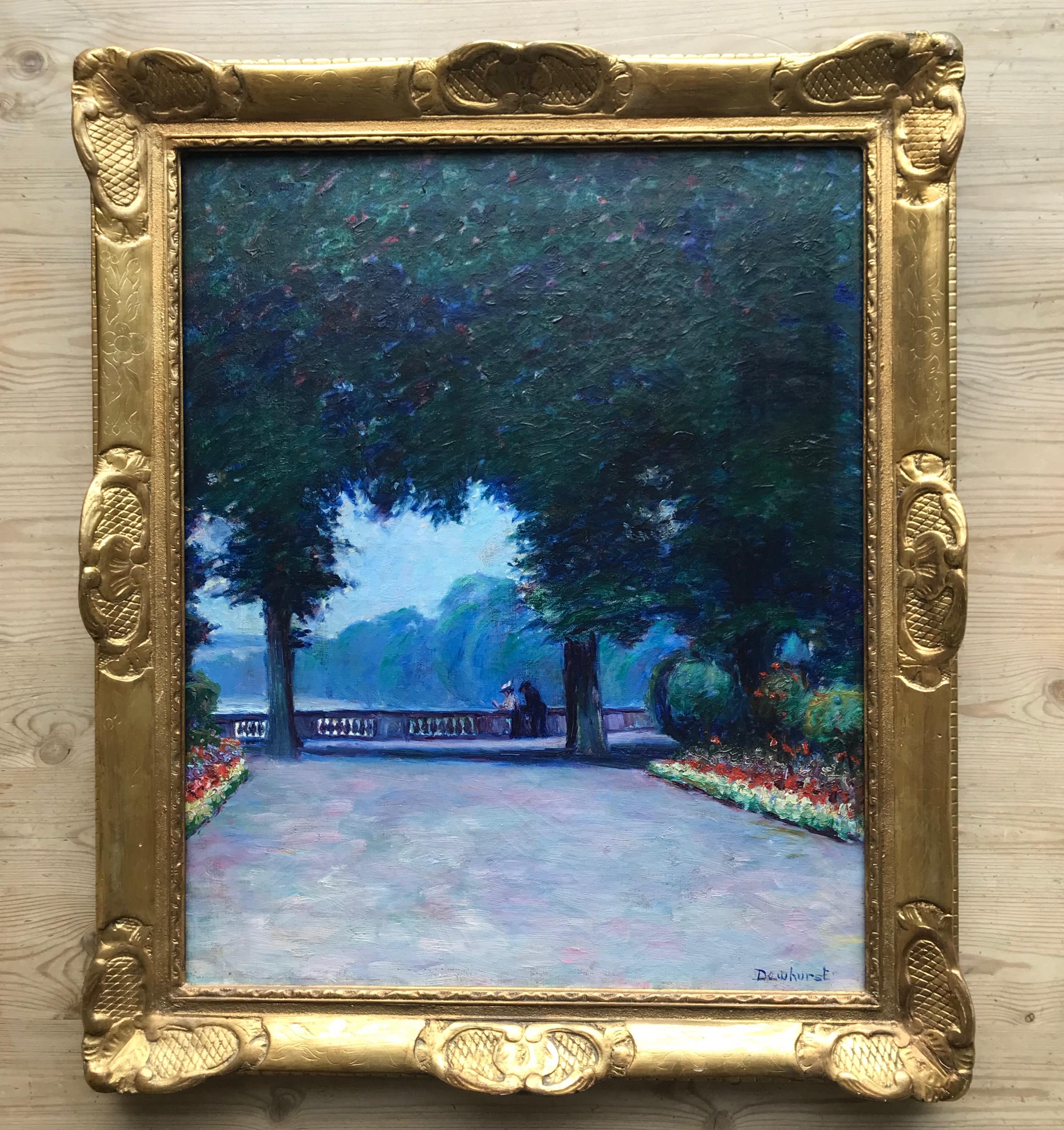  Wynford Dewhurst, impressionistische Ansicht von Versailles, Frankreich im Angebot 2