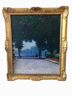  Wynford Dewhurst, impressionistische Ansicht von Versailles, Frankreich
