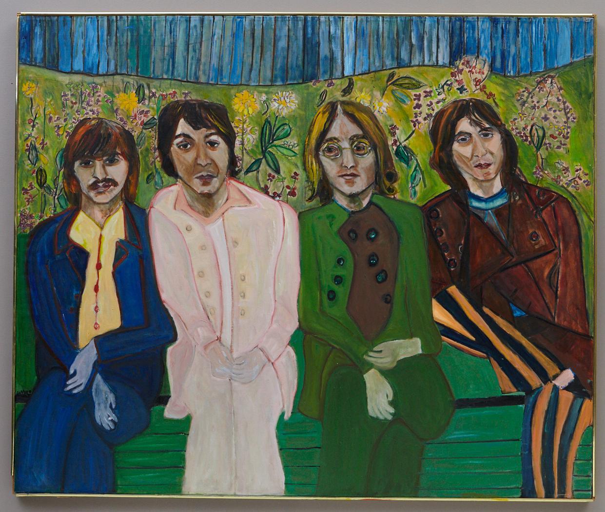 John Paul George & Ringo - Painting by Wyona Diskin