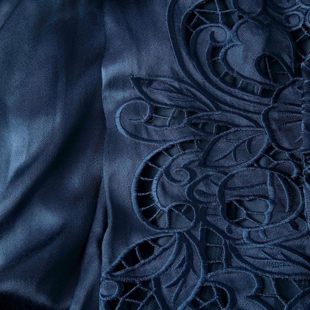 WYSE London Blue Lace Trim Dress Size S For Sale 1