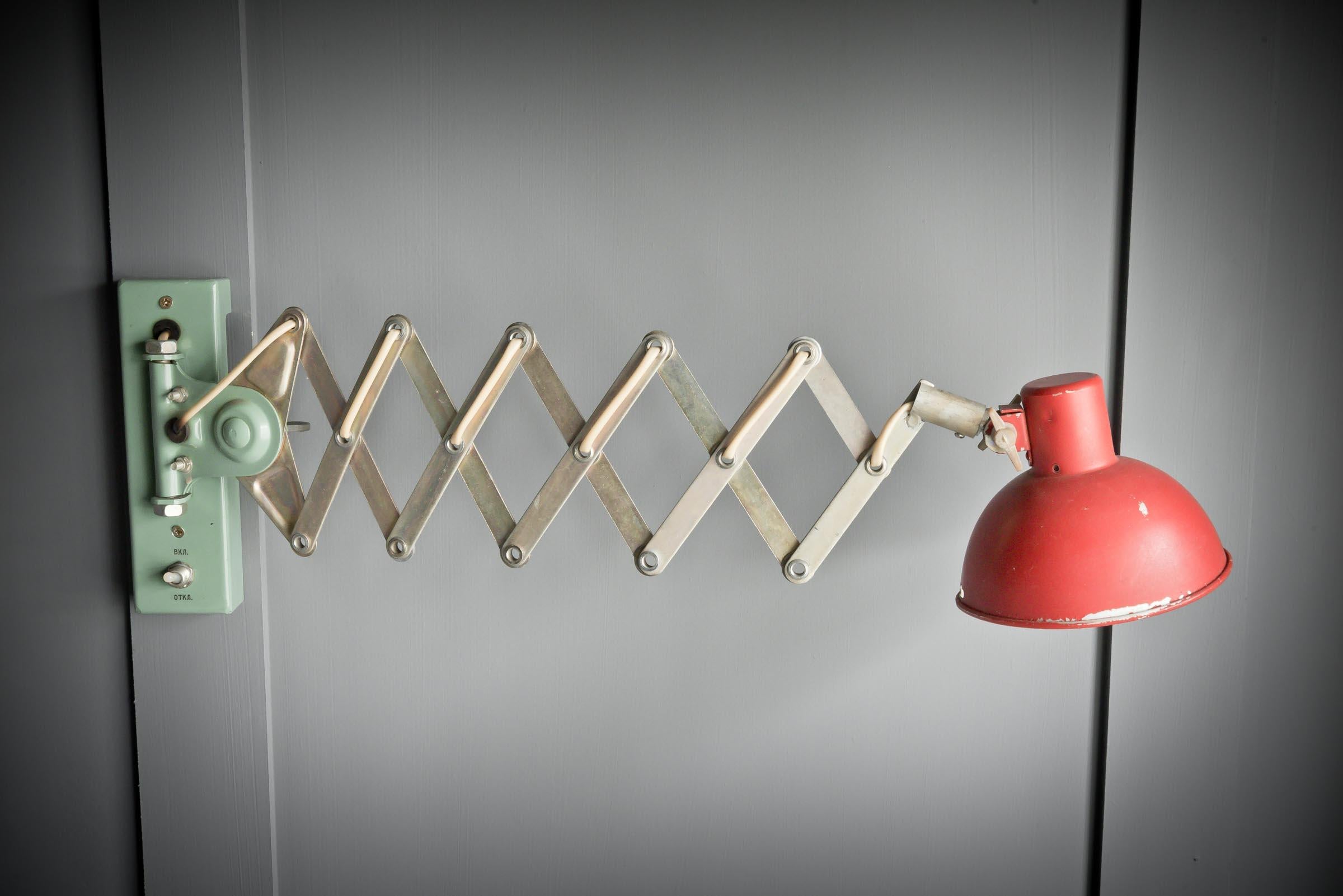 20th Century 10 Eastern European Scissor Action Expandable Wall Lights For Sale
