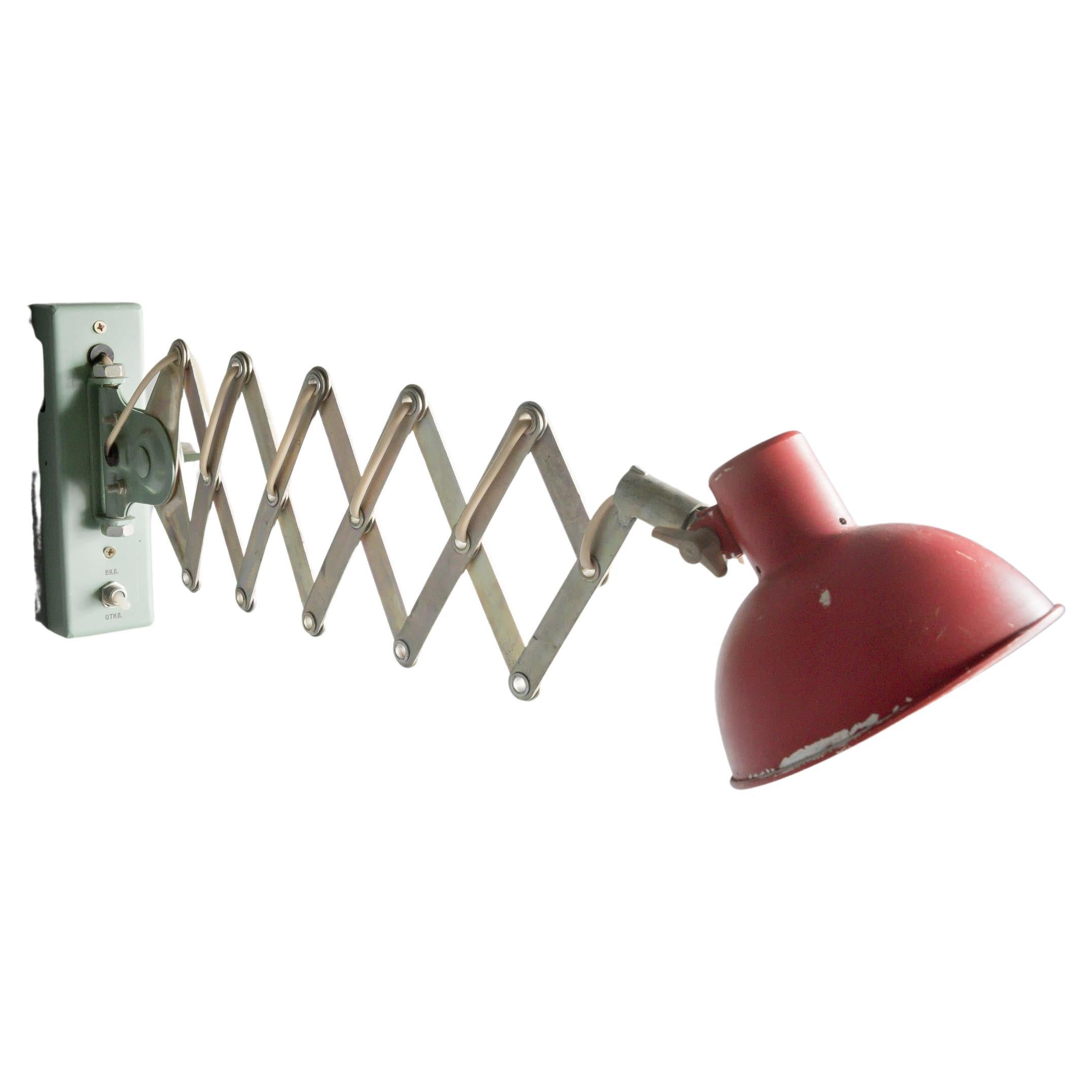 10 Eastern European Scissor Action Expandable Wall Lights For Sale