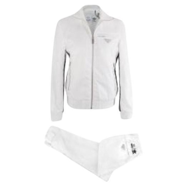 x Adidas White Re-Nylon tracksuit For Sale at 1stDibs