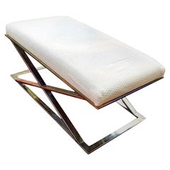 X Bench in the Style of Milo Baughman for Thayer Coggin