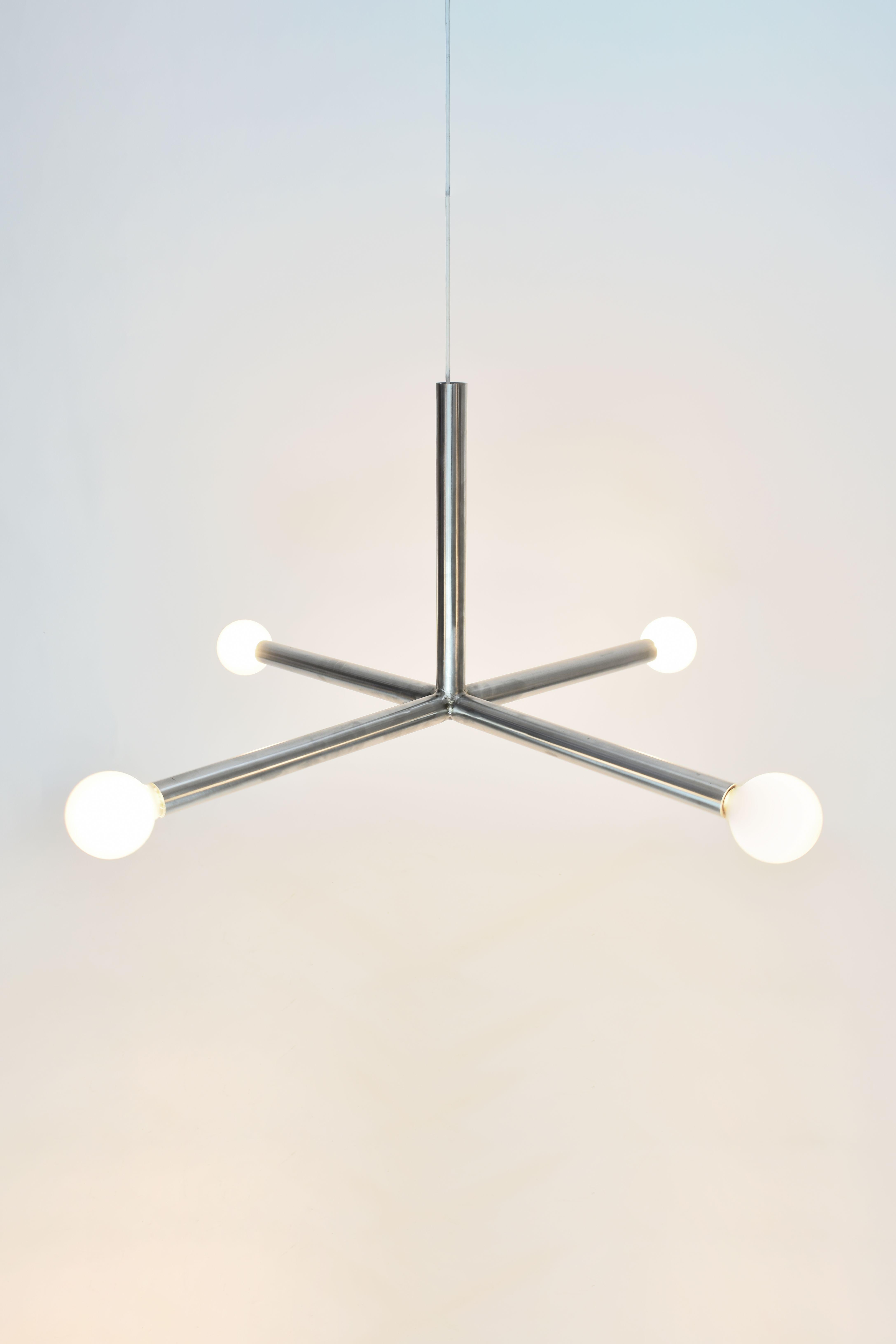 X ceiling lamp by Studio Kuhlmann,
2020
Materials: Stainless steel
Dimensions: 90 × 90 × 45 cm

All our lamps can be wired according to each country. If sold to the USA it will be wired for the USA for instance.


Studio Kuhlmann is run by