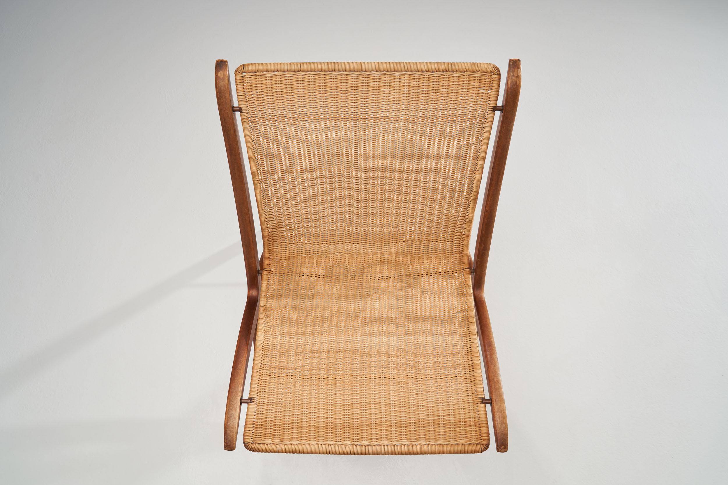 “X-Chair” by Peter Hvidt & Orla Mølgaard-Nielsen for Fritz Hansen, Denmark, 1959 1