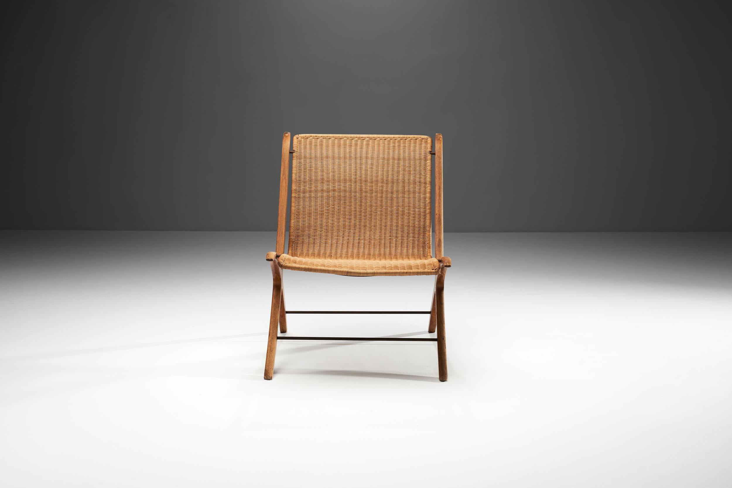 “X-Chair” by Peter Hvidt & Orla Mølgaard-Nielsen for Fritz Hansen, Denmark, 1959 In Good Condition In Utrecht, NL