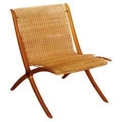 X Chair in Teak by P. Hvidt & O. Mølgaard-Nielsen