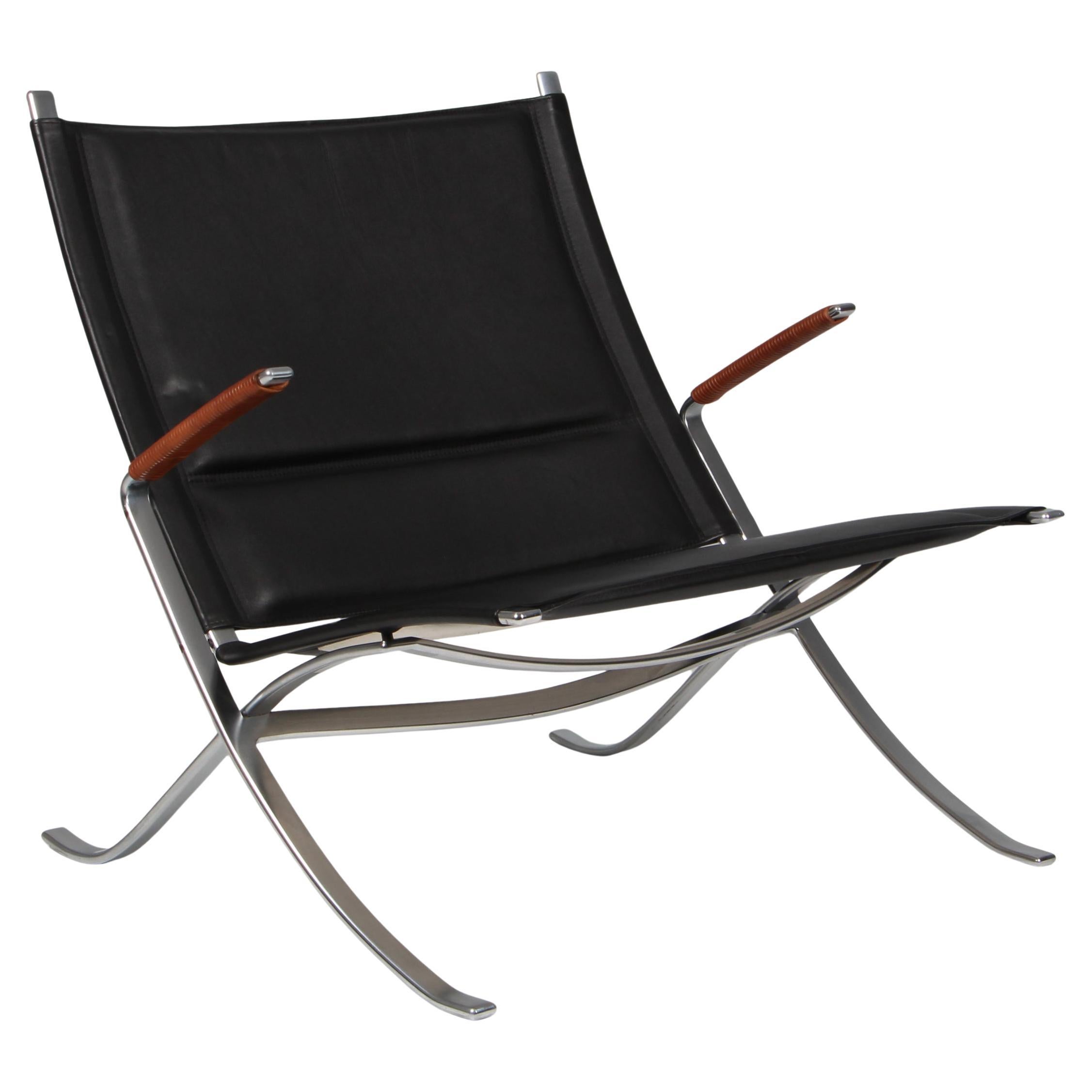 X chair lounge chair by Fabricius Kastholm for Lange Production