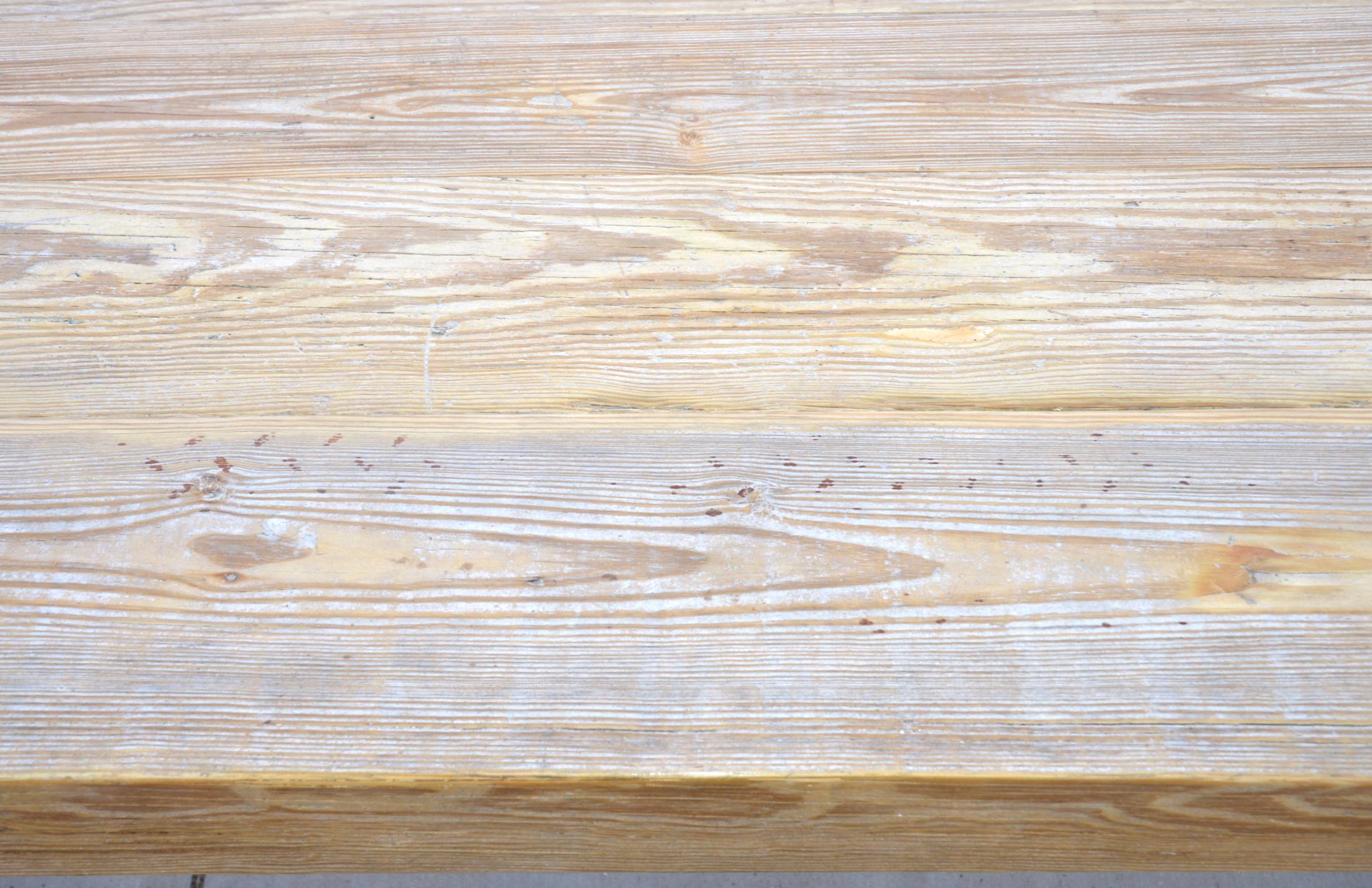 Bois de récupération Table console X en pin récupéré:: fabriquée sur mesure par Petersen Antiques en vente