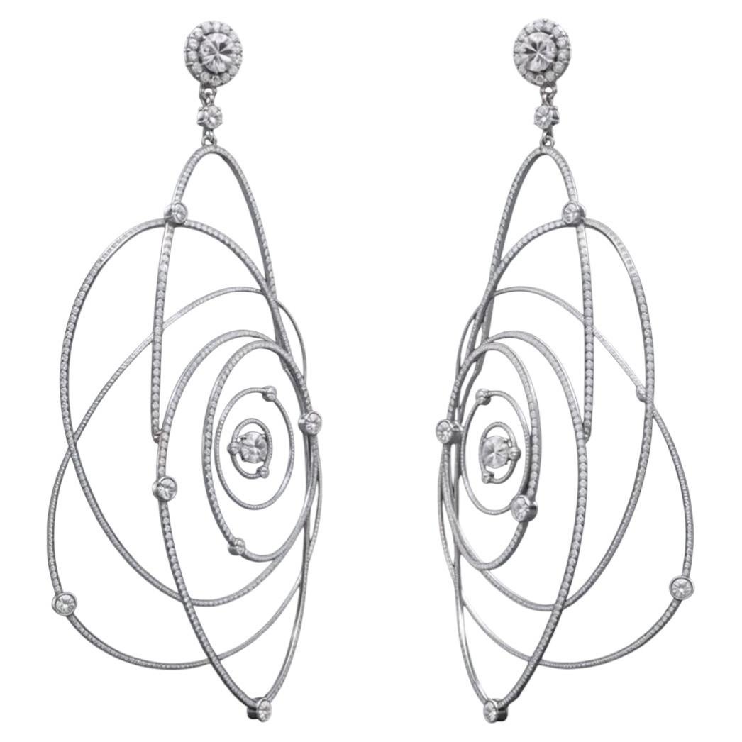 Boucles d'oreilles « X Cosmic Orbit Diamond » – collection « one of one »