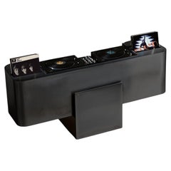 X-DECK Black, Stainless Steel Contemporary DJ Console, Made in Italy
