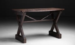 X-frame Tavern Table, England circa 1800