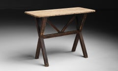 X-Frame Tavern Table, England circa 1850