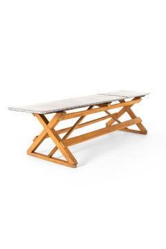 X- Frame Trestle Table