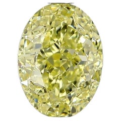 X GIA cetified Natural Fancy Yellow Diamond Oval 1.23 carat