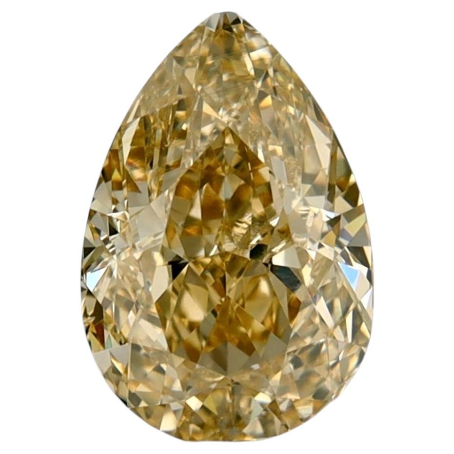 Diamante giallo naturale certificato dal GIA