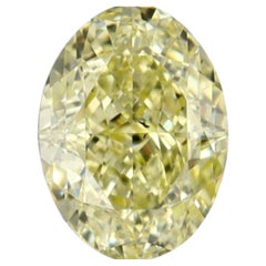 X GIA cetified Natural Yellow Diamond Oval 1.02 carat