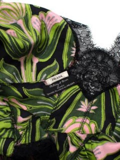 x Holliday & Brown floral lace-trimmed cami top