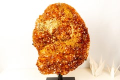 Grappe de citrine orange de Madère AAA, très grande taille