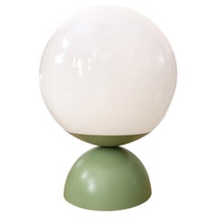 X-Large D60cm (24") H80cm (32") floor lamp Rava - opaline glass and sage green