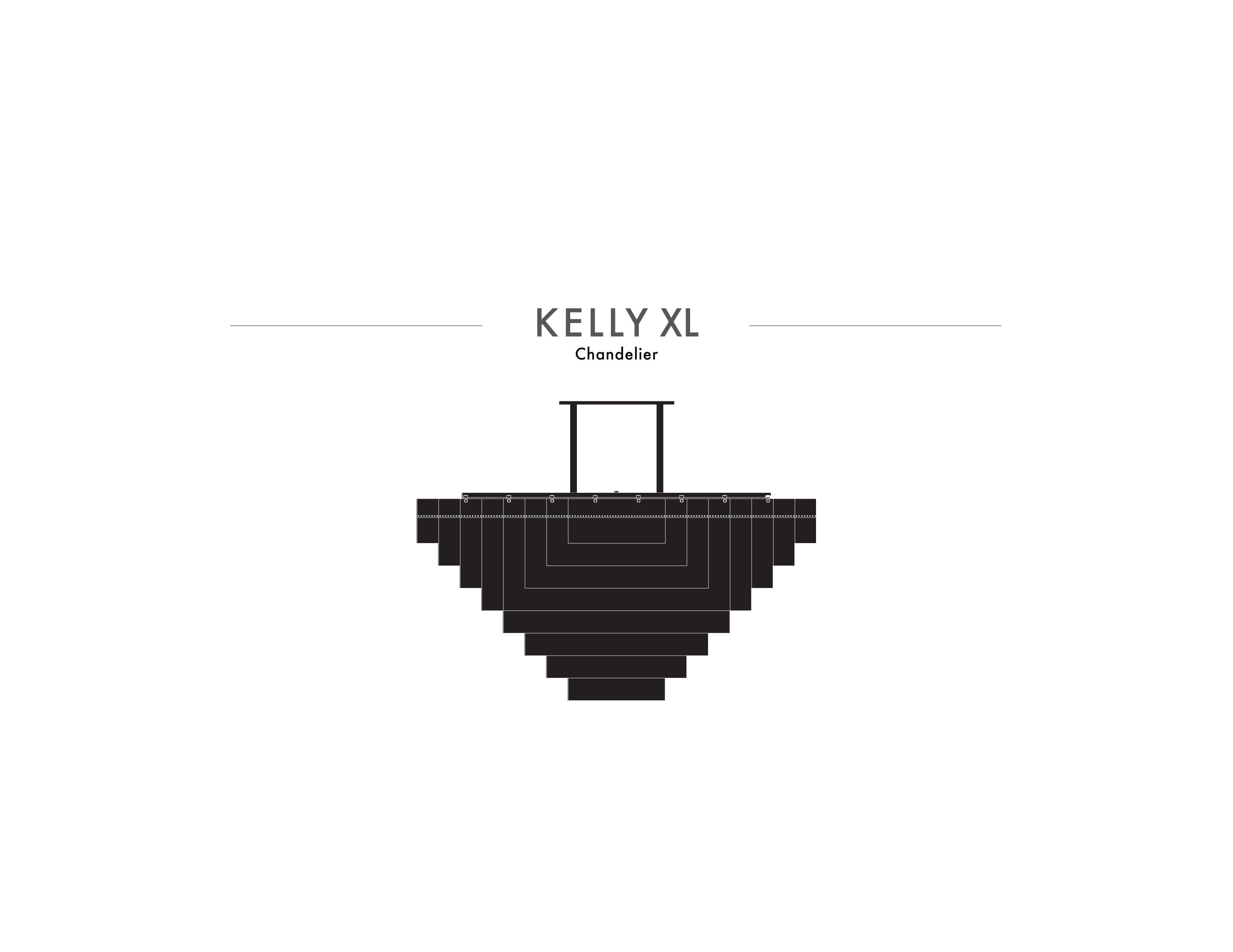 Canadian X-Large Kelly Chandelier by Gabriel Scott