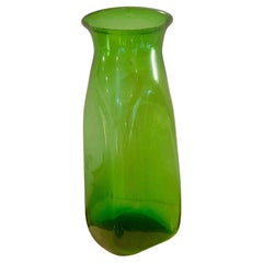 X Large Majestic Glass Blown Vase American Mid Century