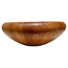 X-Large Massive Solid Teak Salad Bowl Designed by Quistgaard for Dansk