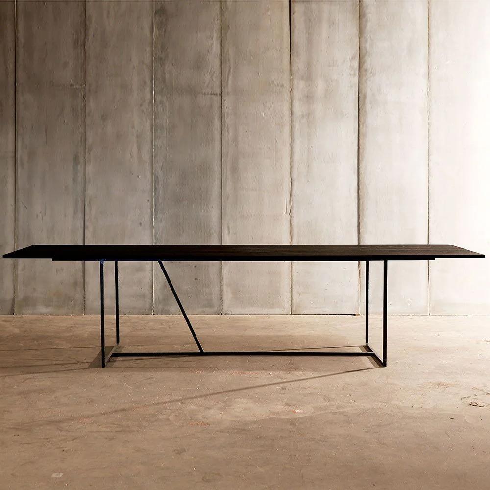 X-Large Modern Belgian Oak Top Table For Sale 6