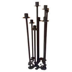 X Large Modernist Floor Standing Candelabra California Design