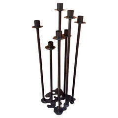 X Large Modernist Floor Standing Candelabra California Design