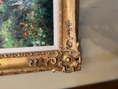 x large painting inspired by a museum art work called Lake Como Promenade" by t