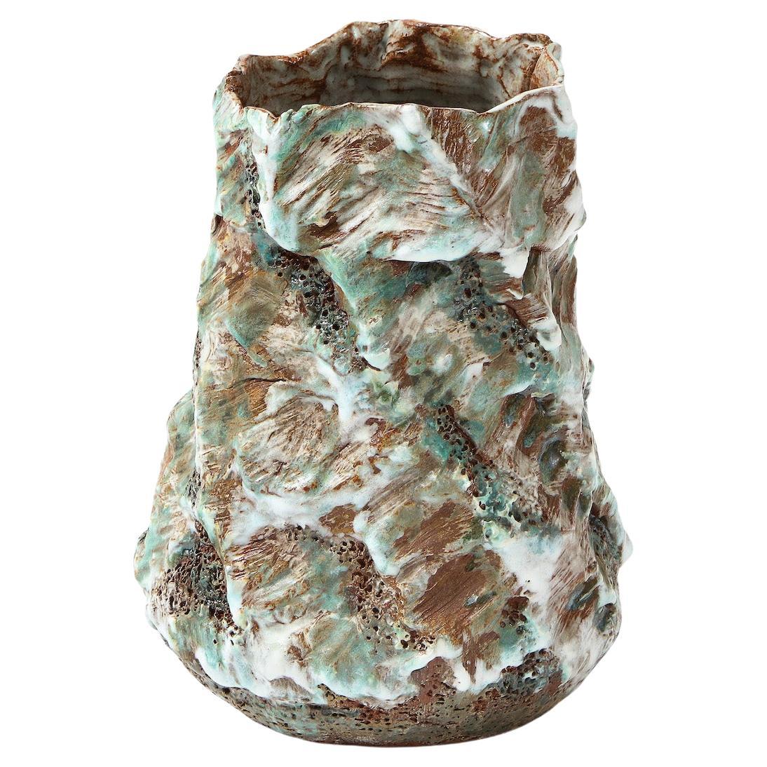 X-Large Sculptural Vase #4 by Dena Zemsky For Sale