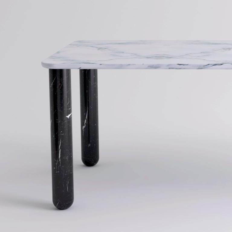 Modern X Large White and Black Marble 