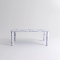 X Large White Marble "Sunday" Dining Table, Jean-Baptiste Souletie