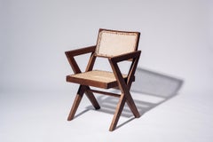 X-leg Office Chair by Pierre Jeanneret for Chandigarh, India, Circa 1963-64