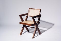 X-leg Office Chair by Pierre Jeanneret for Chandigarh, India, Circa 1963-64