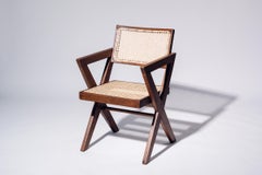 X-leg Office Chair by Pierre Jeanneret for Chandigarh, India, Circa 1963-64