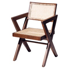 X-leg Office Chair by Pierre Jeanneret for Chandigarh, India, Circa 1963-64