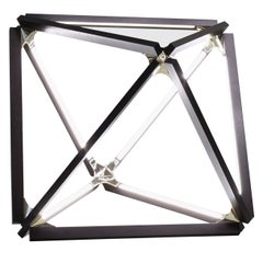 X-Light Table Ebonized Oak Brushed Brass