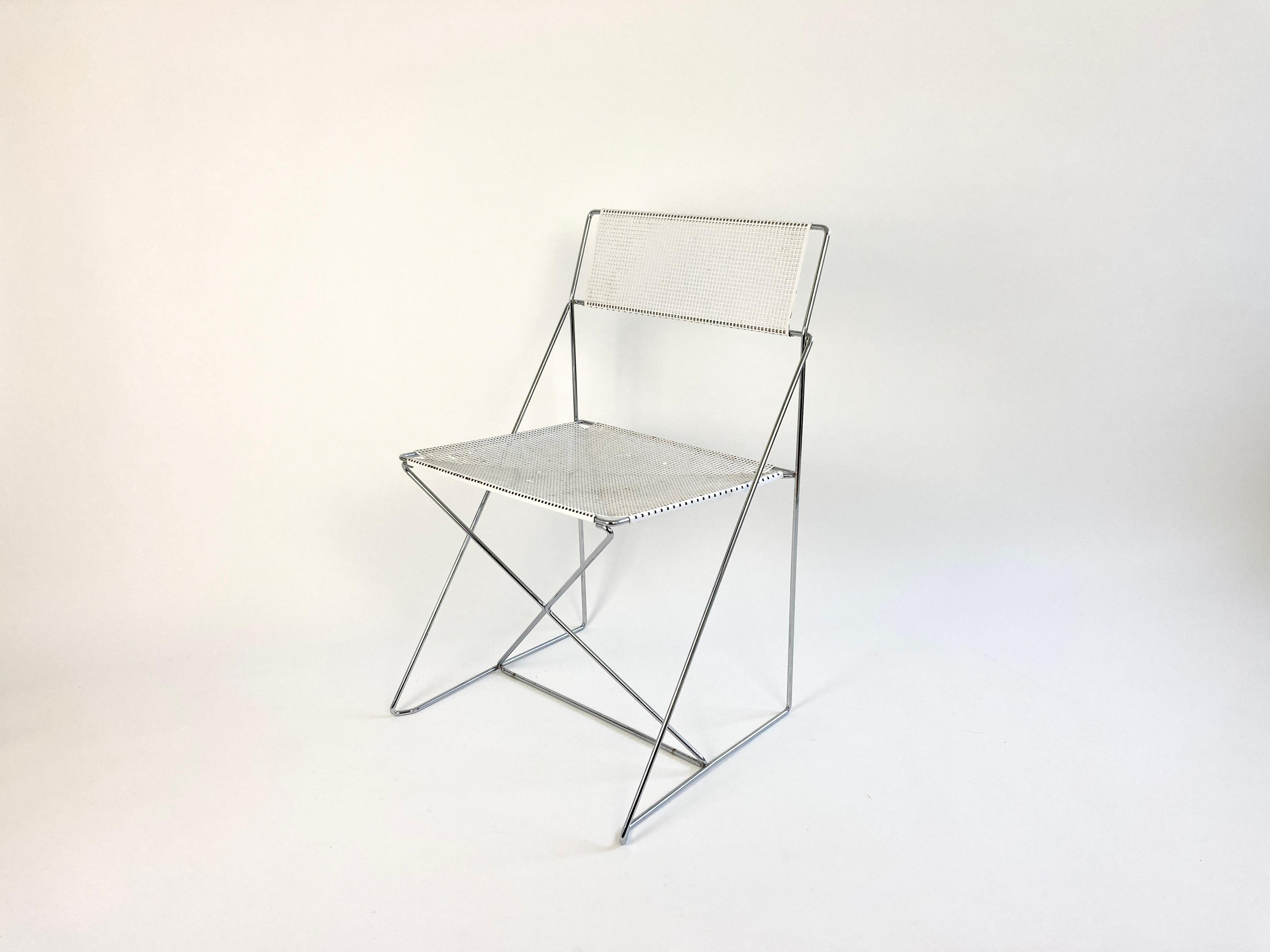 X-Line Chair by Niels Jørgen Haugesen for Hybodan, Denmark, 1970s 5