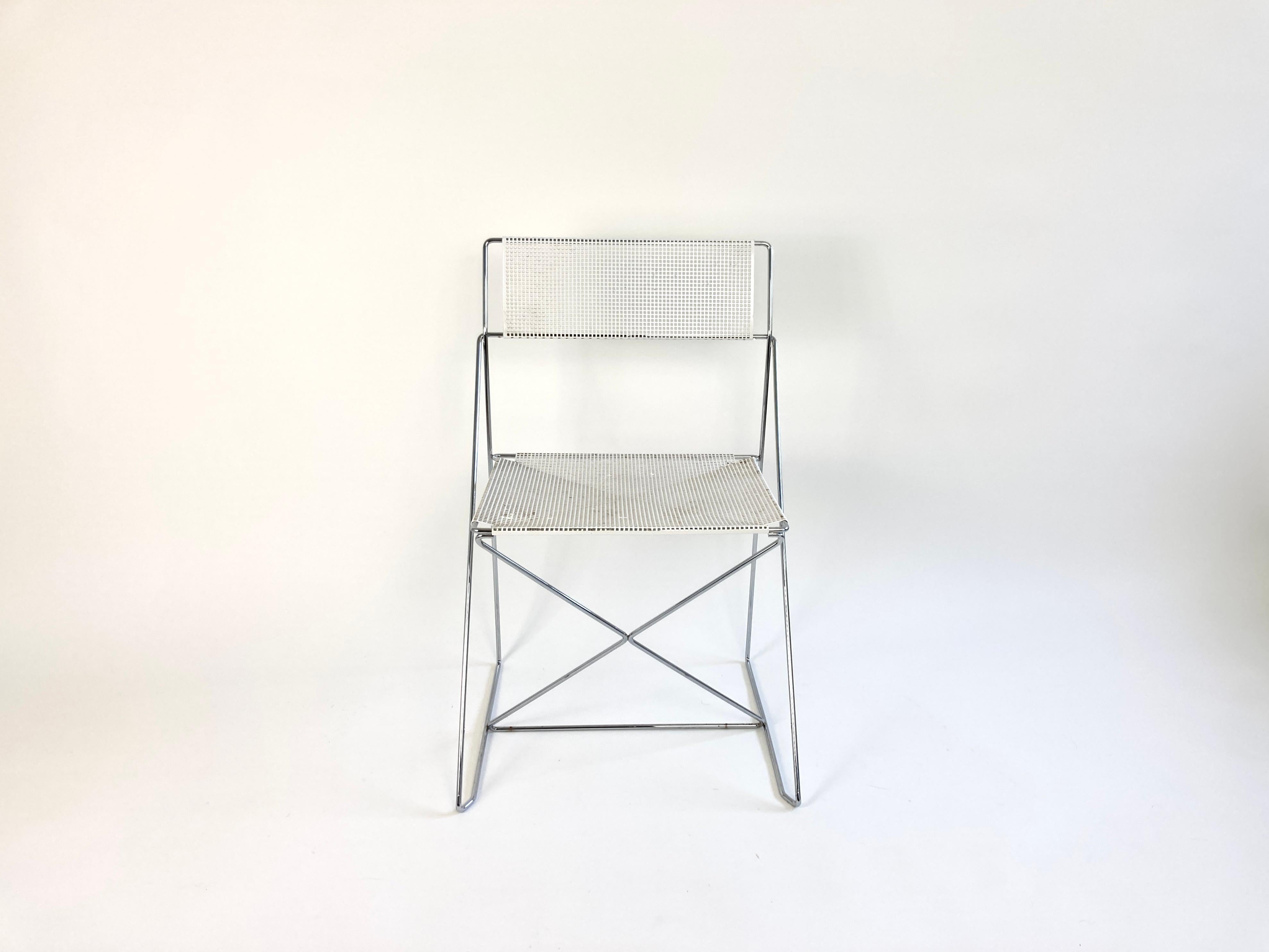 X-Line Chair by Niels Jørgen Haugesen for Hybodan, Denmark, 1970s 6