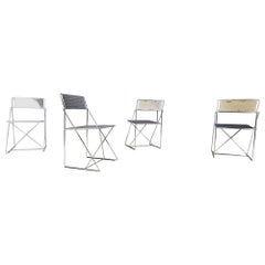 X-Line Chairs by Niels Jorgen Haugesen for Magis, 1977, Set of 4