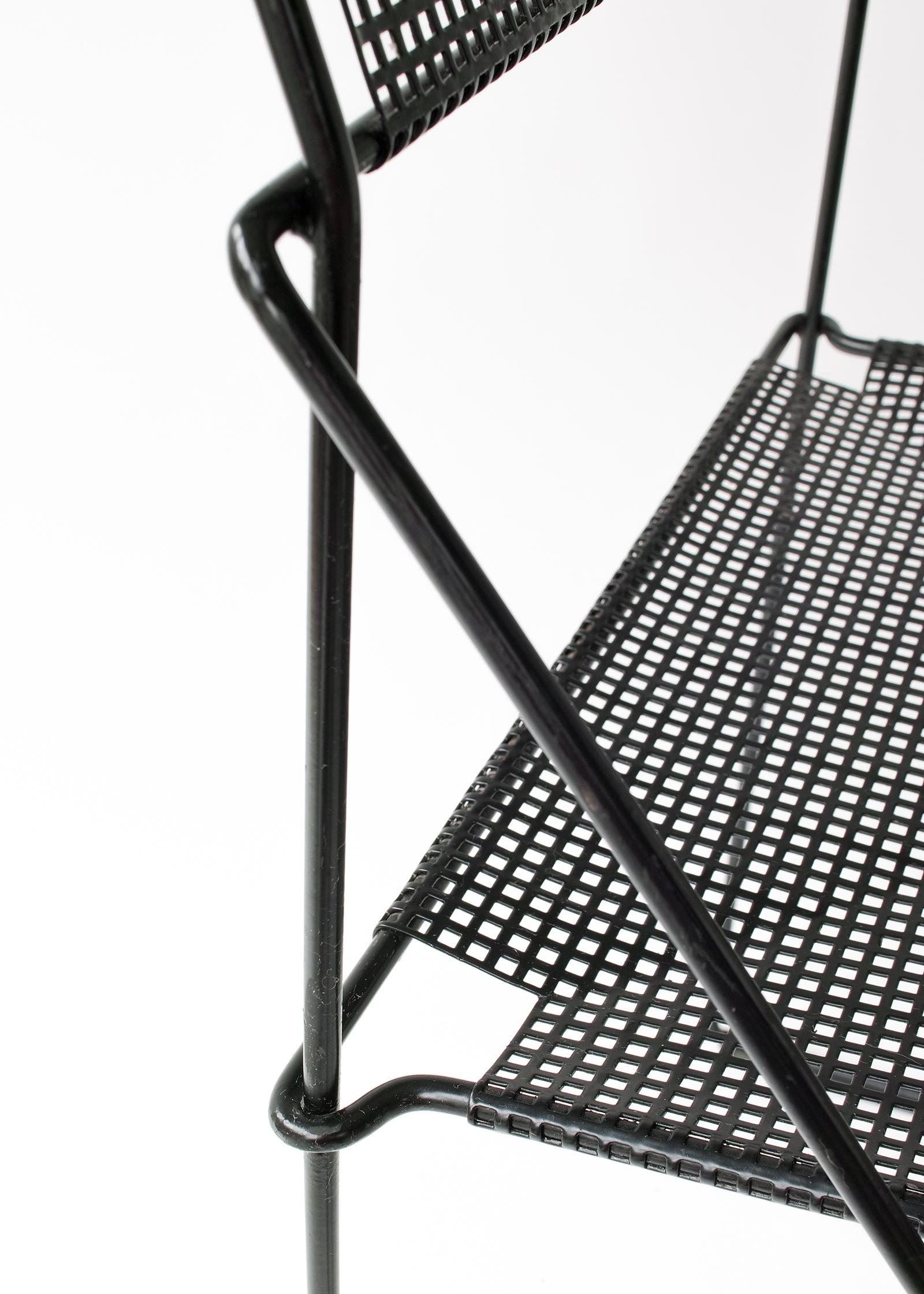 Late 20th Century X Line Stacking Chair by Niels Jorgen Haugesen