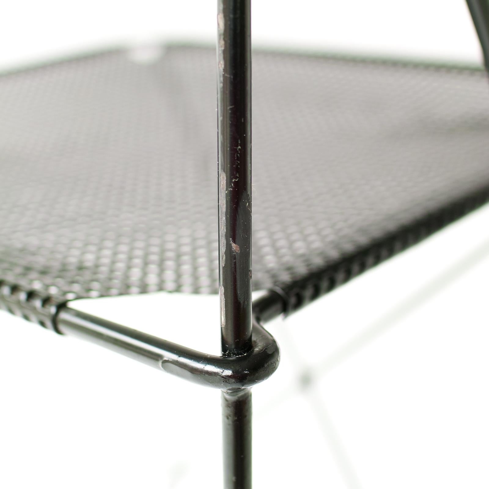 Metal X Line Stacking Chair by Niels Jorgen Haugesen
